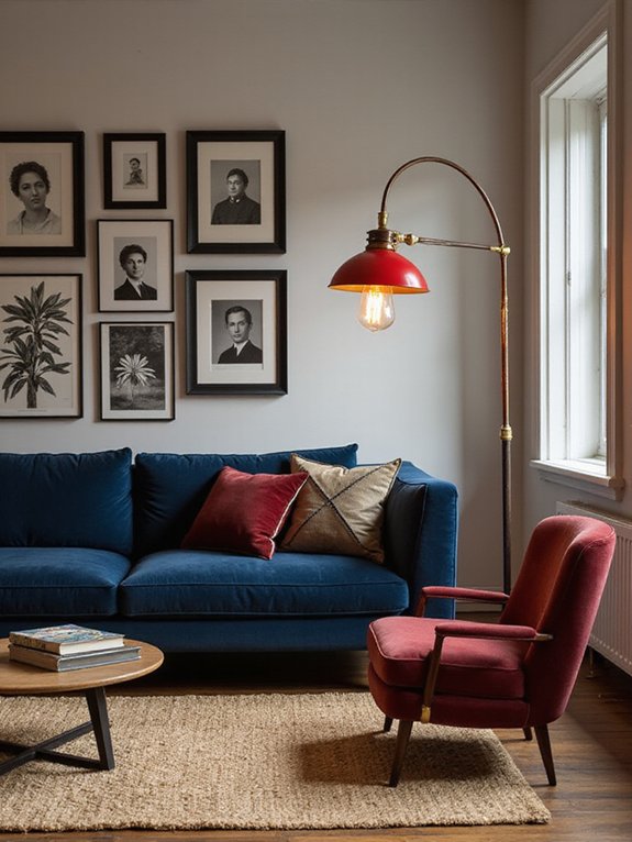 bold oversized red lighting