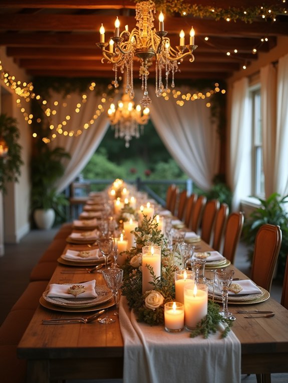 candlelit romance and coziness