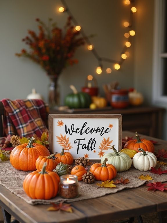 charming mini pumpkin arrangements