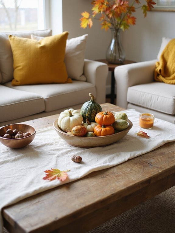 charming mini pumpkins decor
