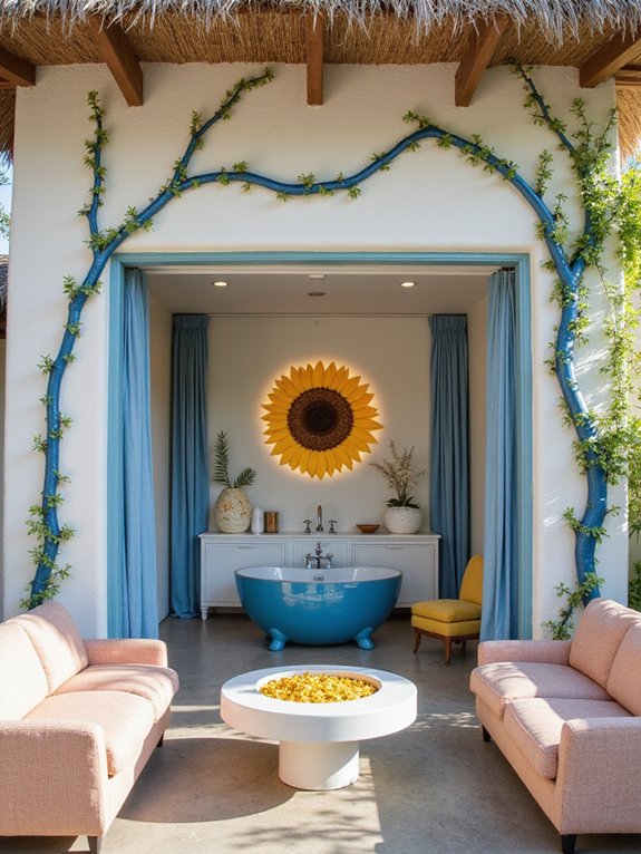 cheerful home spa retreat