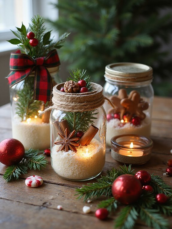 chic mason jar candles