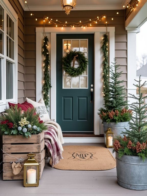 christmas front porch decor