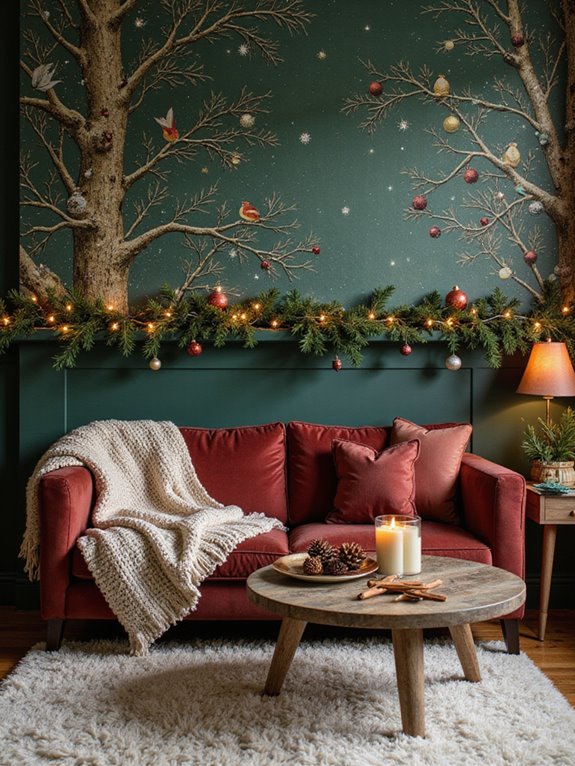 christmas wallpaper decorating ideas