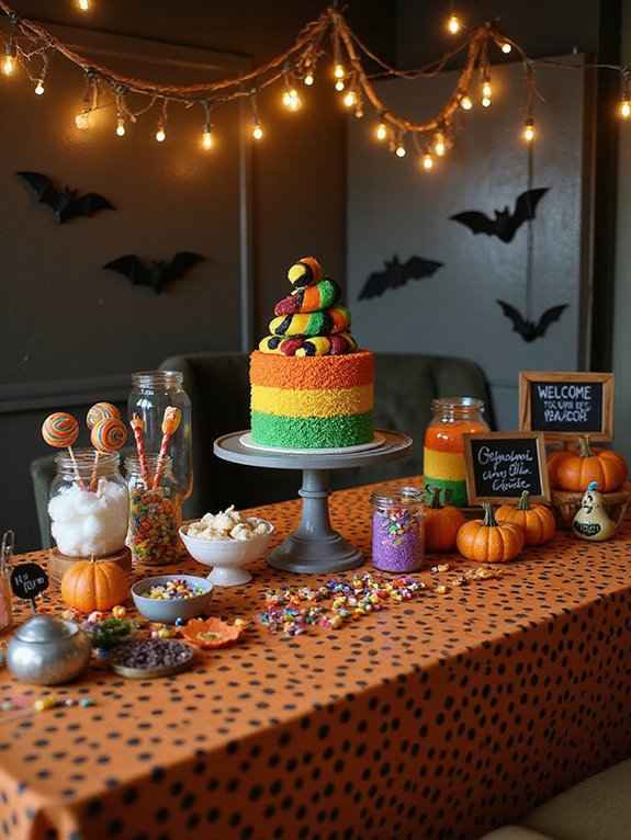 colorful halloween candy delight