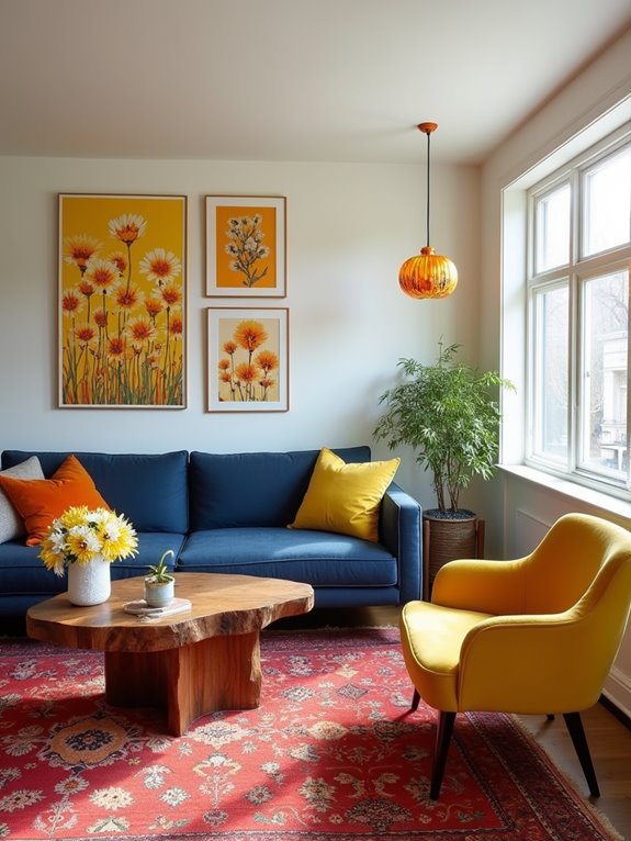 colorful winter home accents