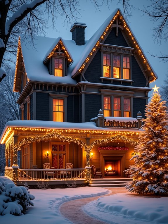 cozy ambiance with fairy lights