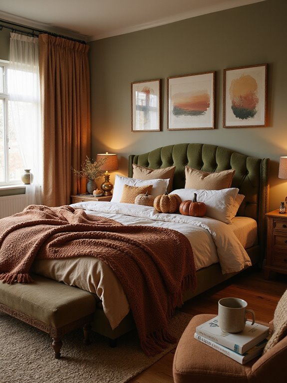 cozy autumn inspired color palette