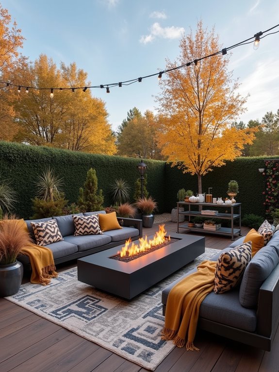 cozy autumn outdoor gatherings
