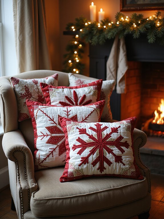 cozy diy winter pillows