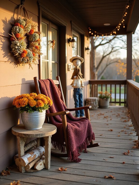 cozy fall outdoor decorations