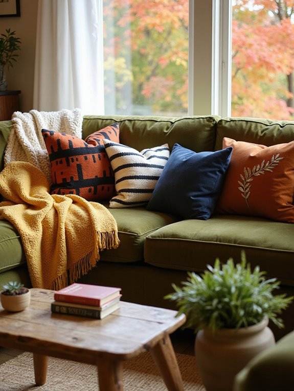 cozy fall texture layering