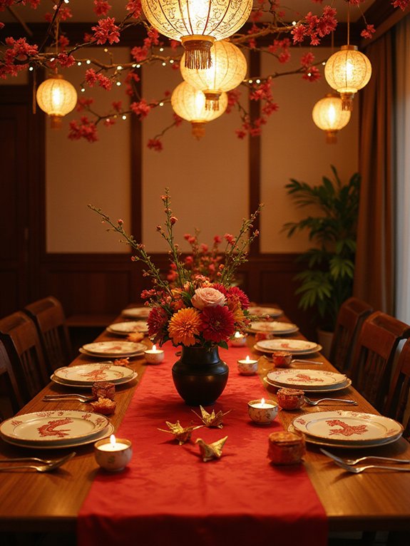 cozy festive lighting setup