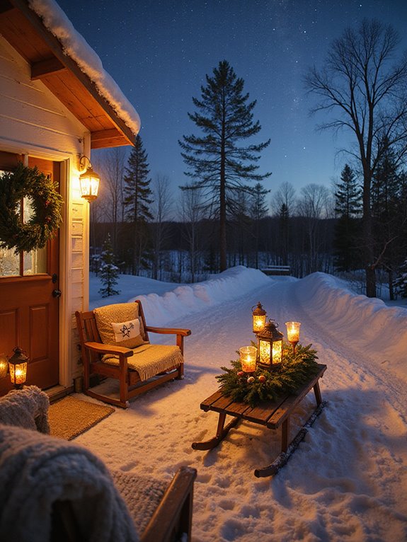 cozy glowing winter ambiance
