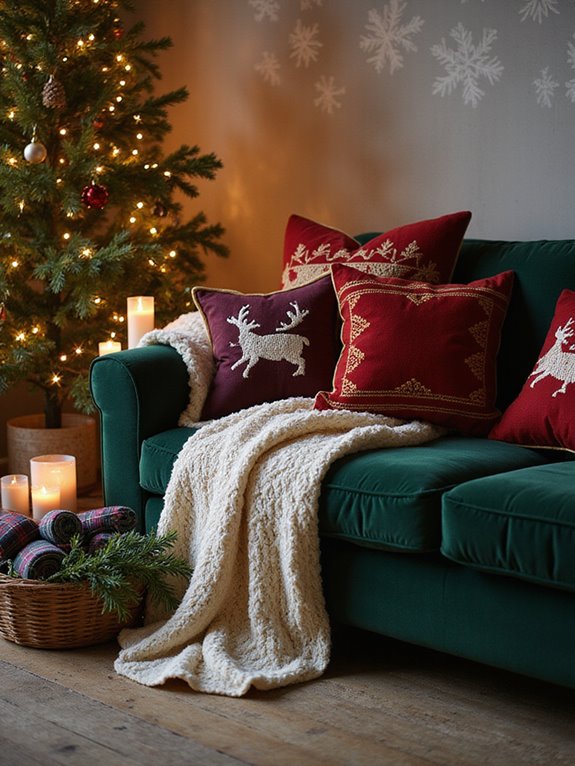 cozy holiday textiles embrace
