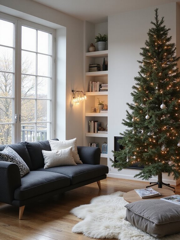 cozy illuminated scandinavian simplicity