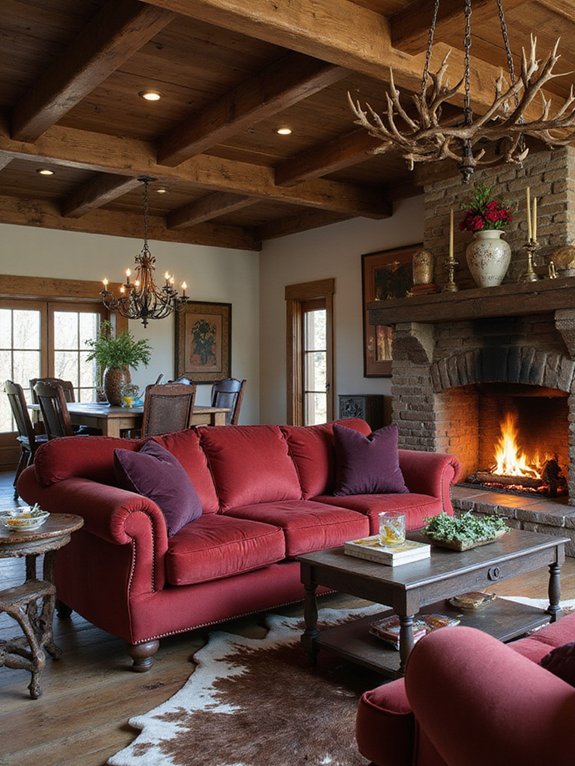 cozy rustic living room