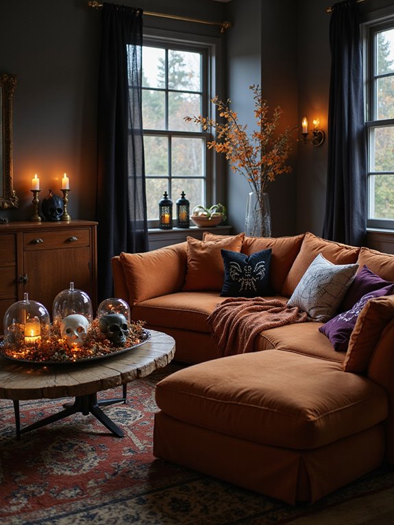 cozy spooky halloween ambiance