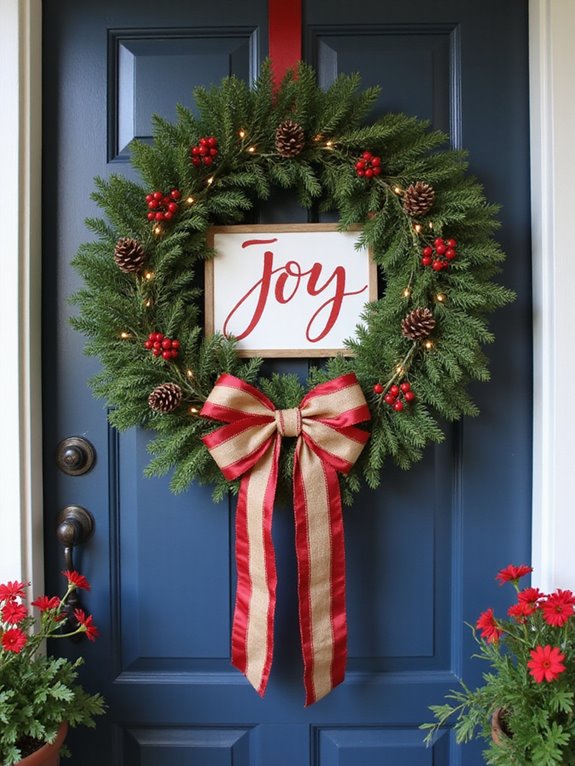 craft a festive wreath