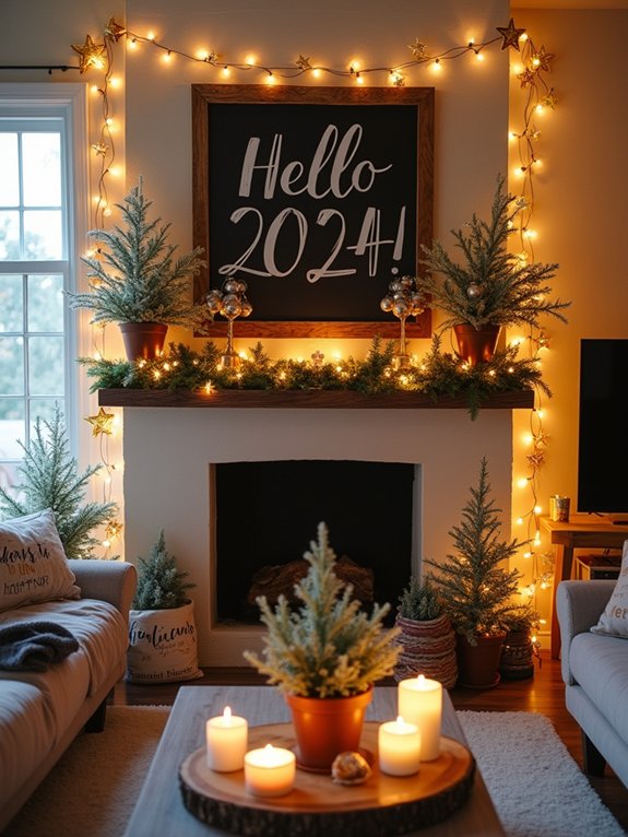 craft colorful new year decorations