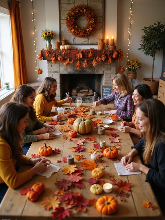 crafting memories with friends