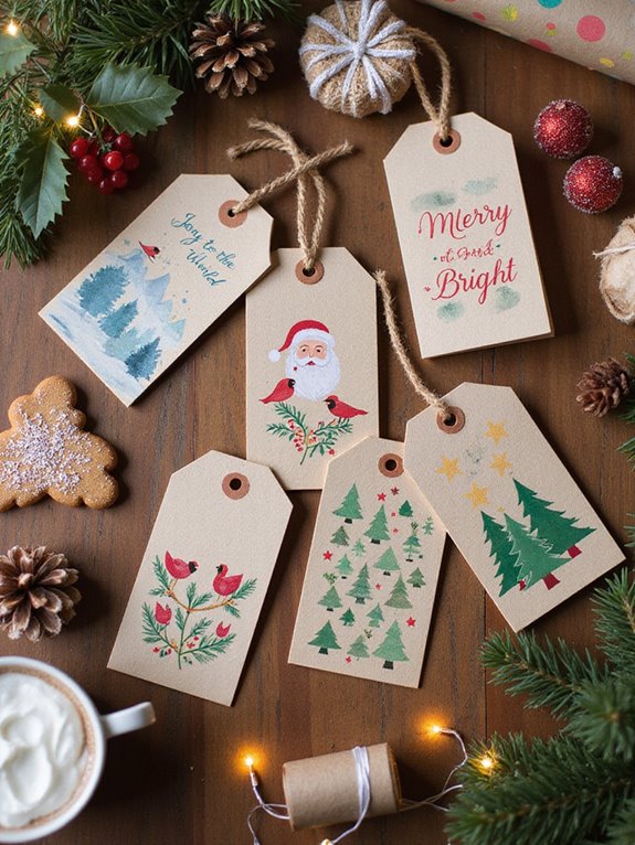 creative and festive gift tags