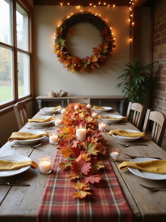 creative autumn leaf decor