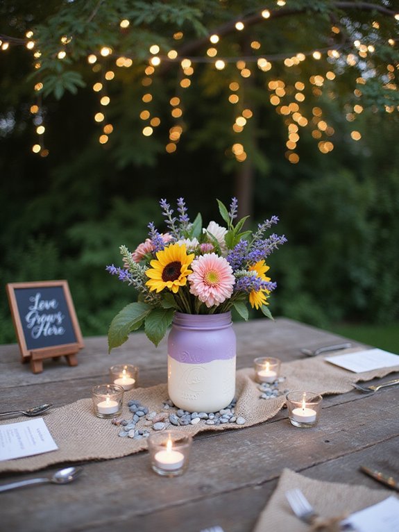 creative diy wedding centerpieces
