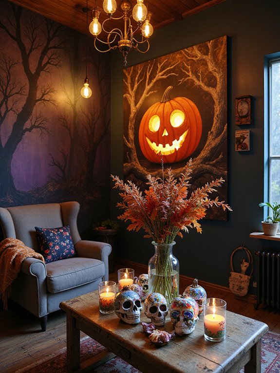creative halloween art decor