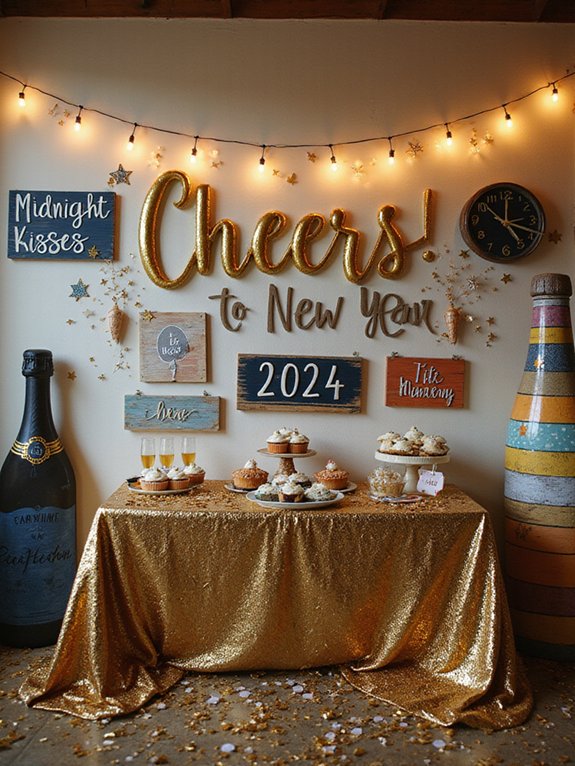 creative new year signage