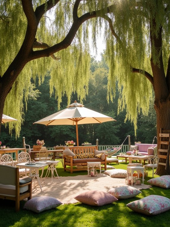 creative outdoor wedding seating