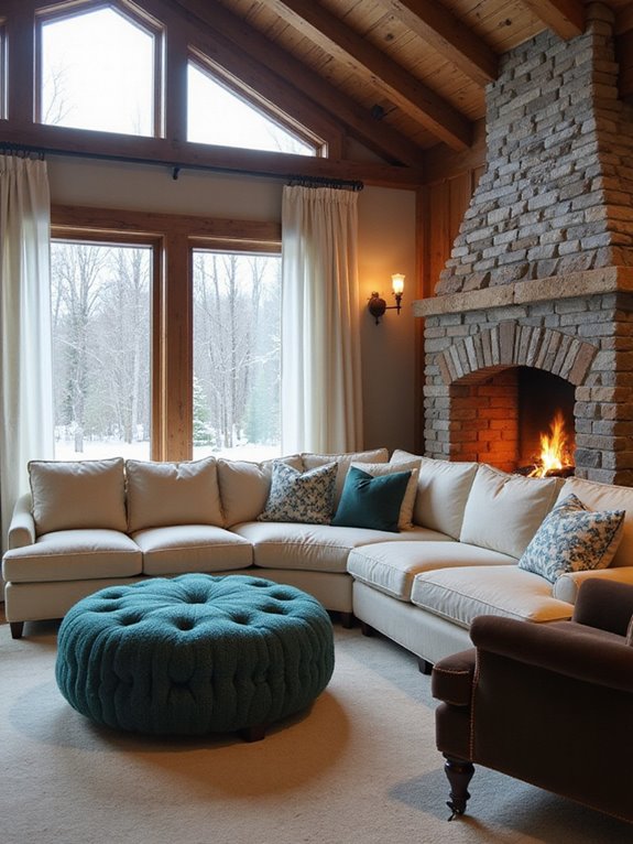 curved upholstery for comfort