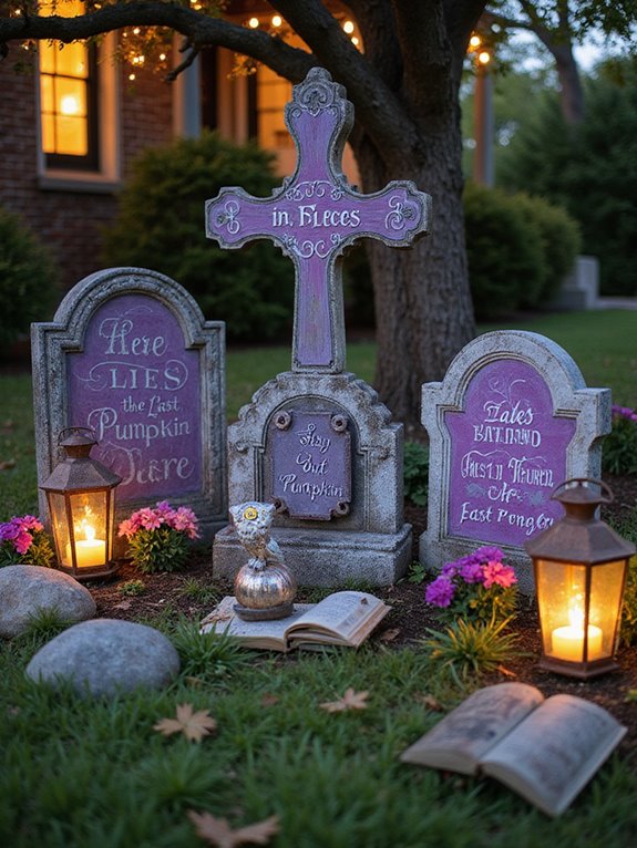 custom grave marker signs