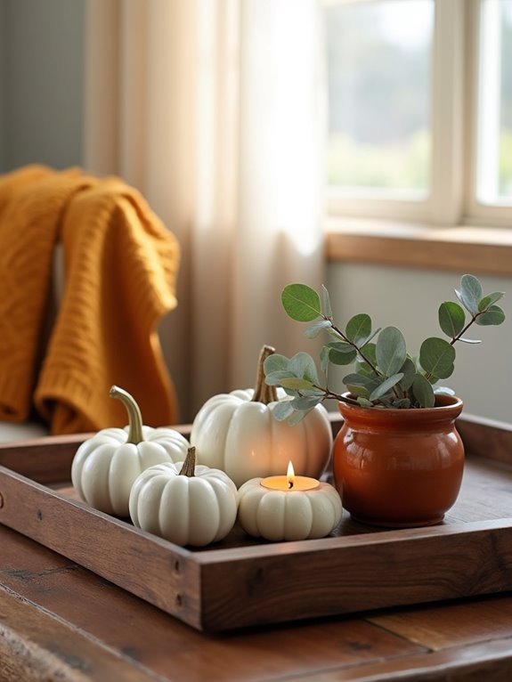decorative trays for autumn