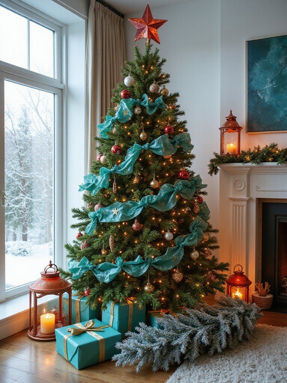 diy aqua and green cards