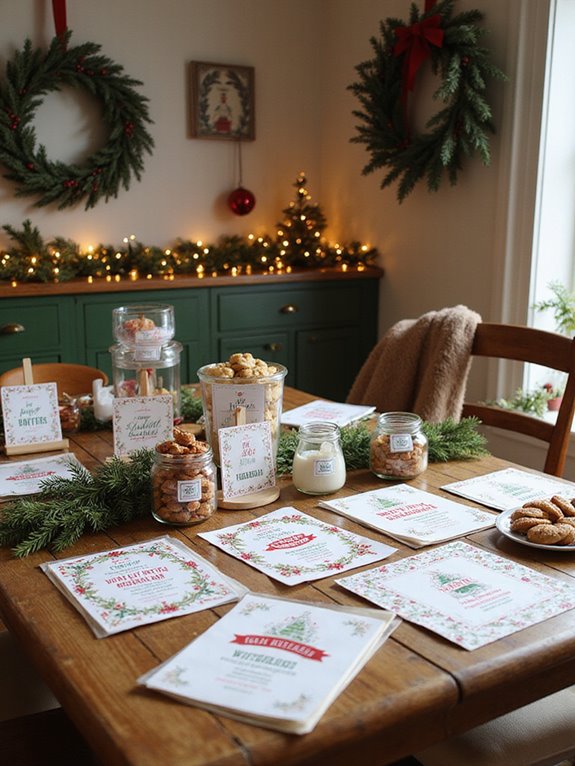 diy colorful holiday invitations