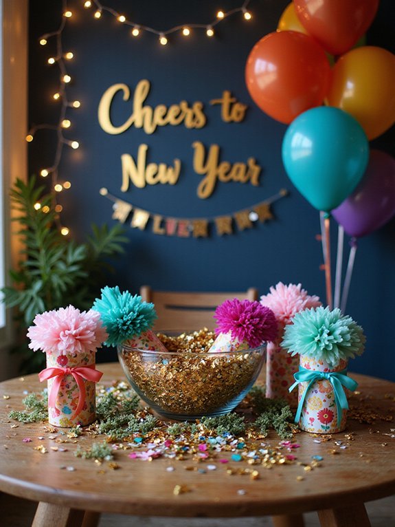 diy confetti party poppers