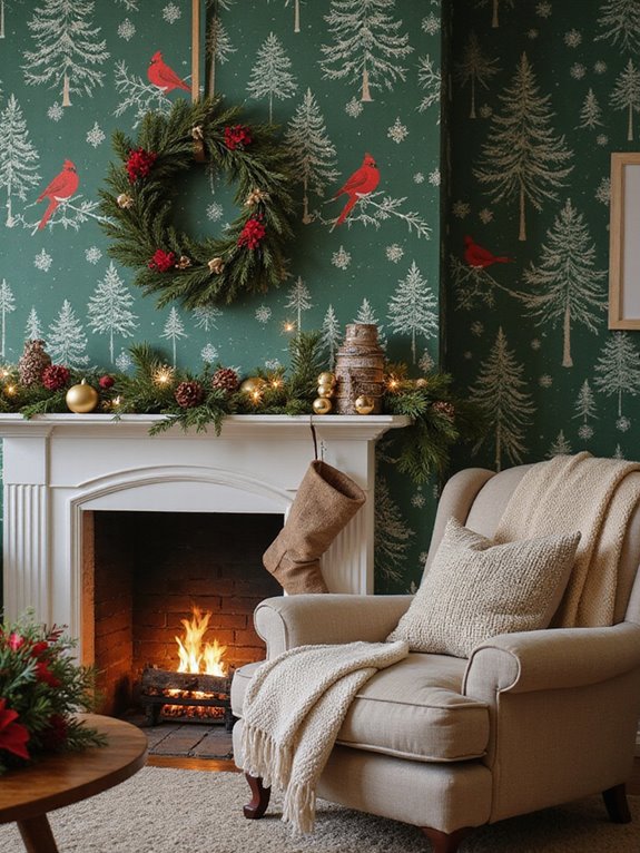 diy holiday wallpaper projects