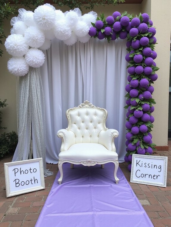diy purple party props