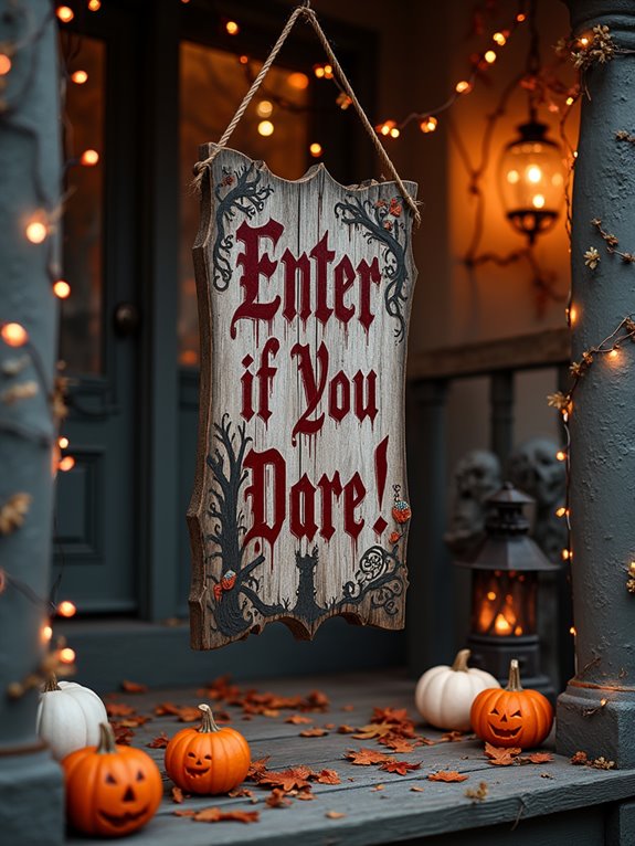 diy spooky sign project