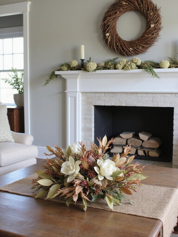 dried foliage for cozy decor