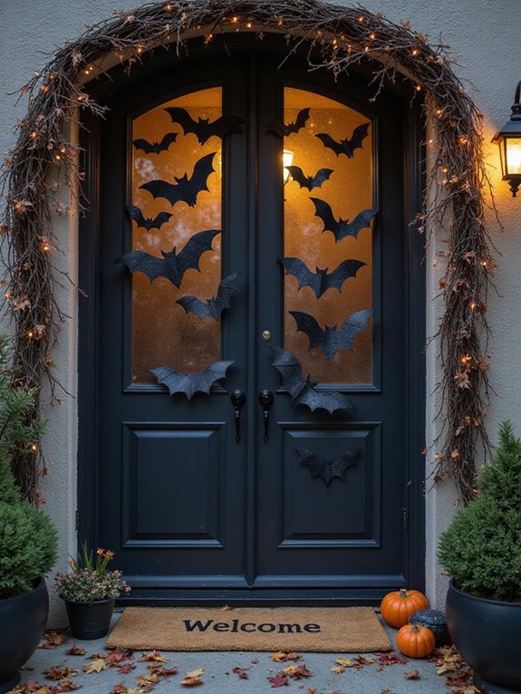 dynamic halloween door decor