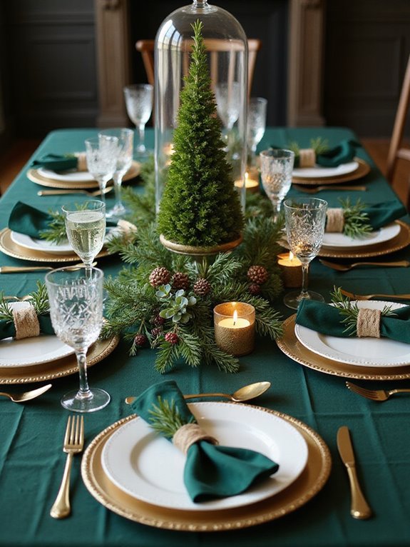 eco friendly holiday table setting