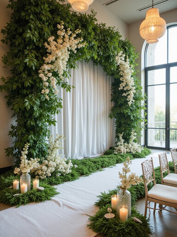 eco friendly wedding draping ideas