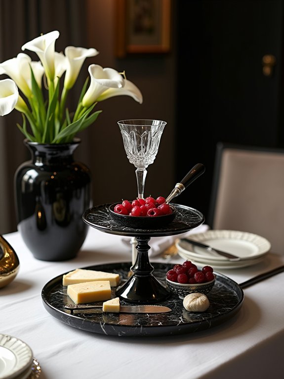 elegant black and white