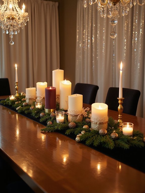 elegant candle arrangements elevate ambiance