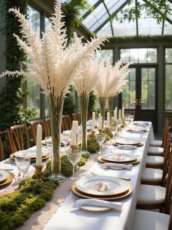 elegant feathery blooms flourish