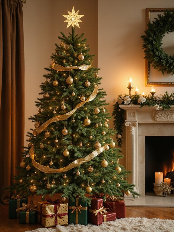 elegant gold christmas decorations