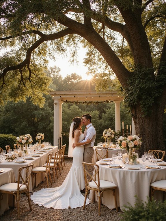elegant gold rimmed tableware
