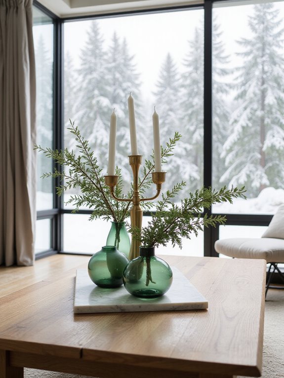 elegant minimal metallic accents